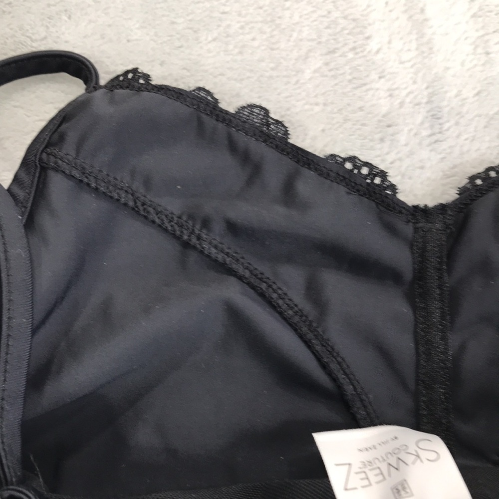 Skweez State Your Lace Body briefer Black Size Small New - Picture 9 of 11